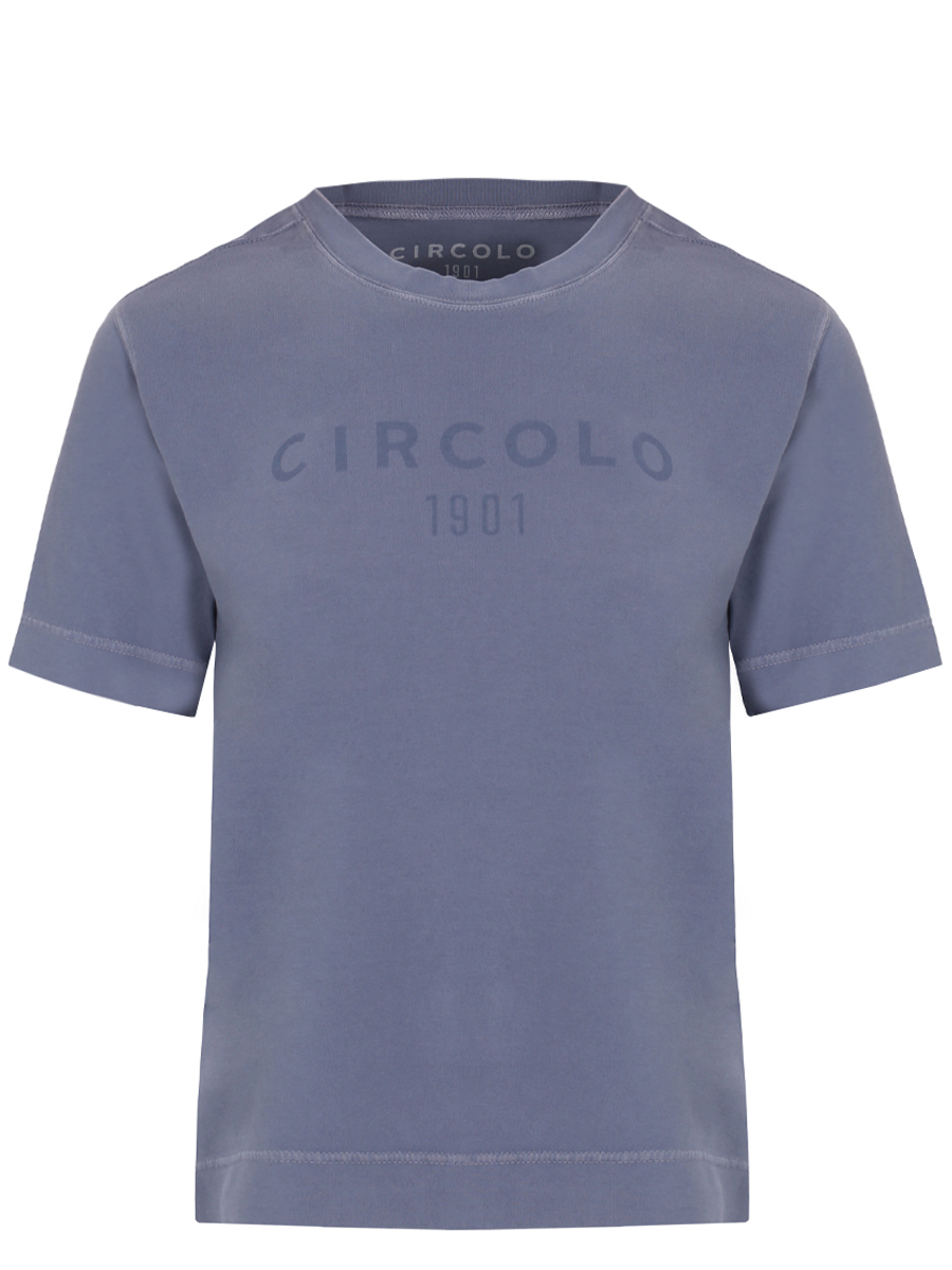 Футболка хлопковая с логотипом CIRCOLO 1901