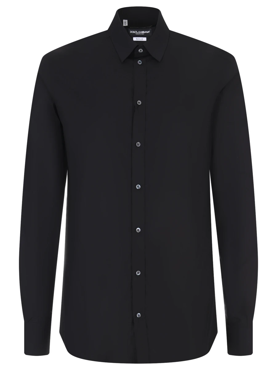 

Рубашка Slim Fit хлопковая, Черный, G5EJ0T FU5K9 N0000