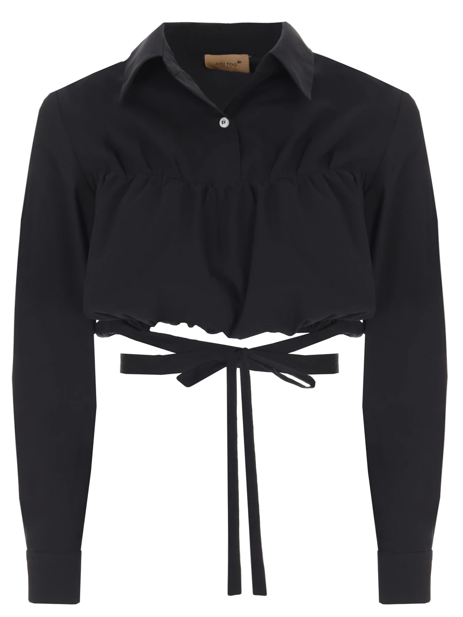 Блуза хлопковая JULI TOO Blouse Gigi, размер 40, цвет черный - фото 1