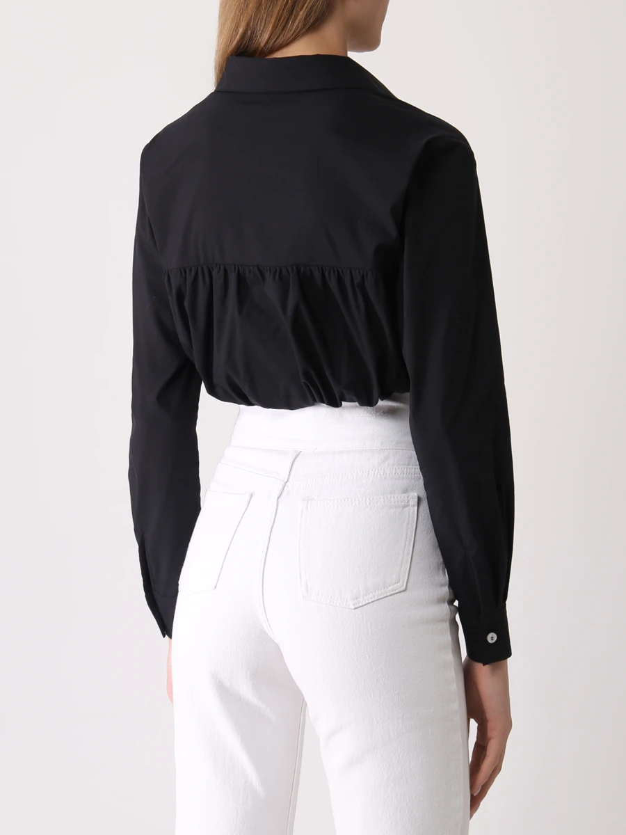 Блуза хлопковая JULI TOO Blouse Gigi, размер 40, цвет черный - фото 3