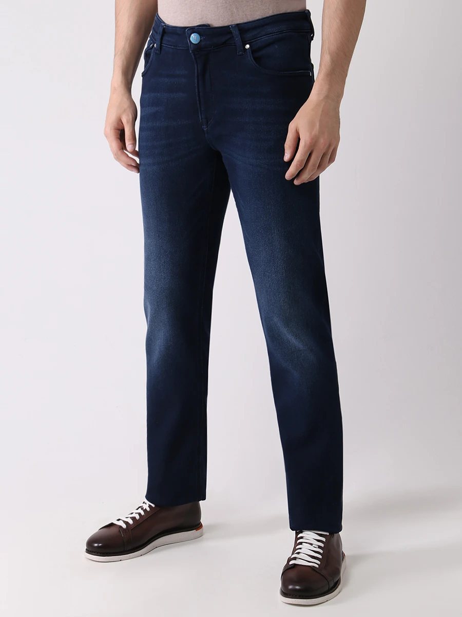 Джинсы Regular Fit хлопковые HANDPICKED RIMINI-01969-W2/002 LAV.2 Синий  Фото 4