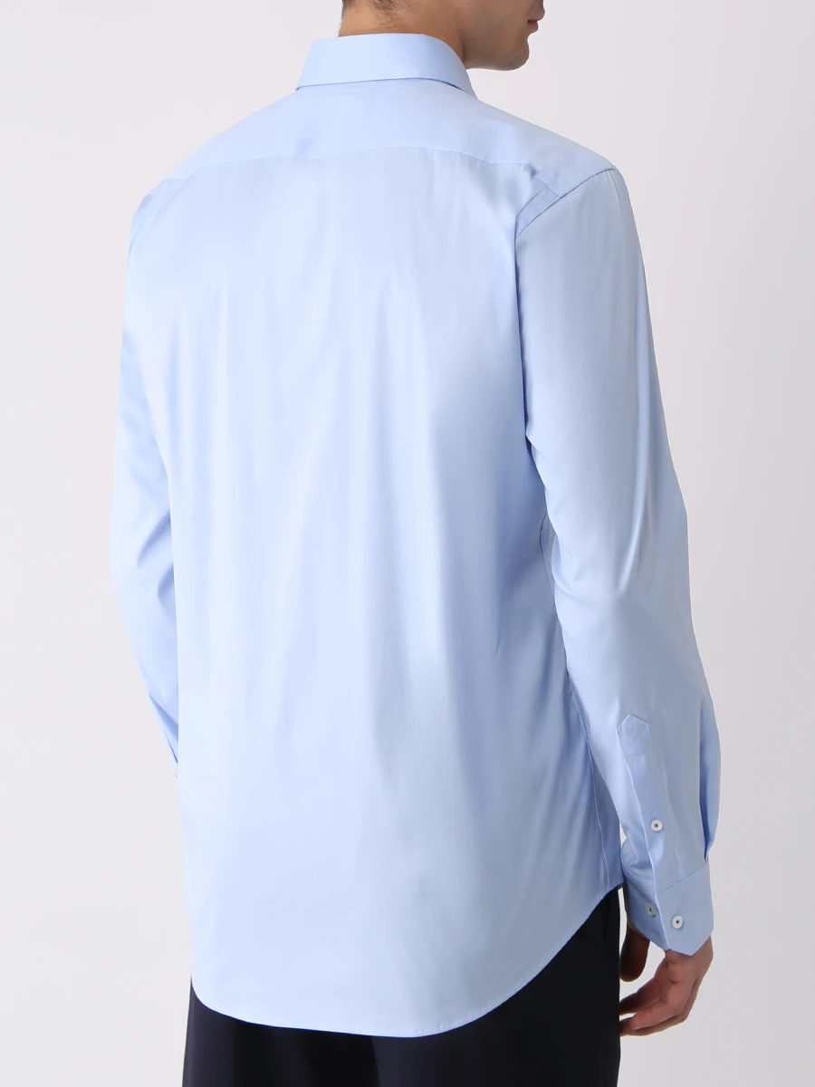 Рубашка Regular Fit хлопковая BOSS 50473432/450, размер 52, цвет голубой 50473432/450 - фото 3