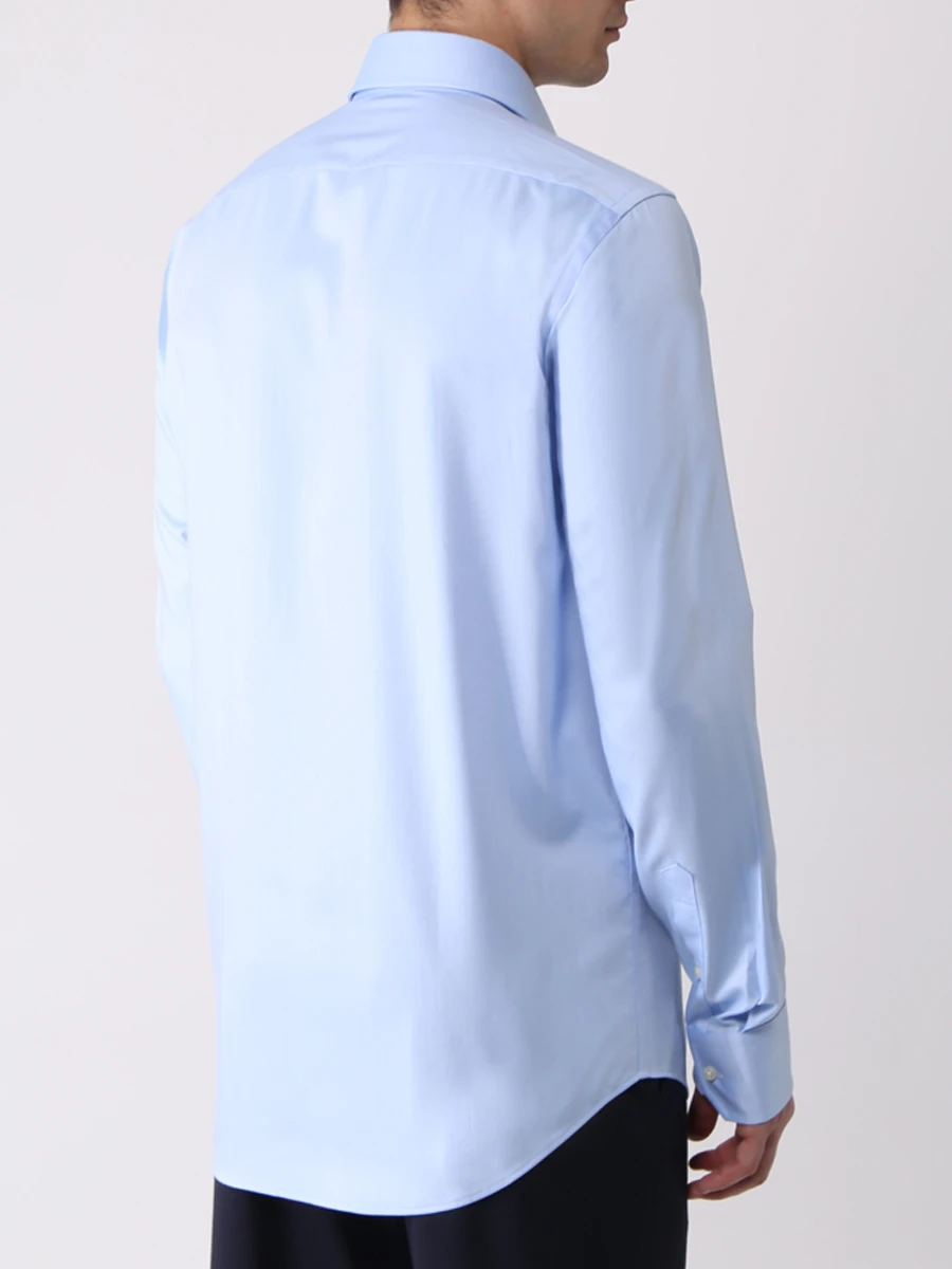 Рубашка Regular Fit хлопковая BOSS 50415619/450, размер 52, цвет голубой 50415619/450 - фото 3