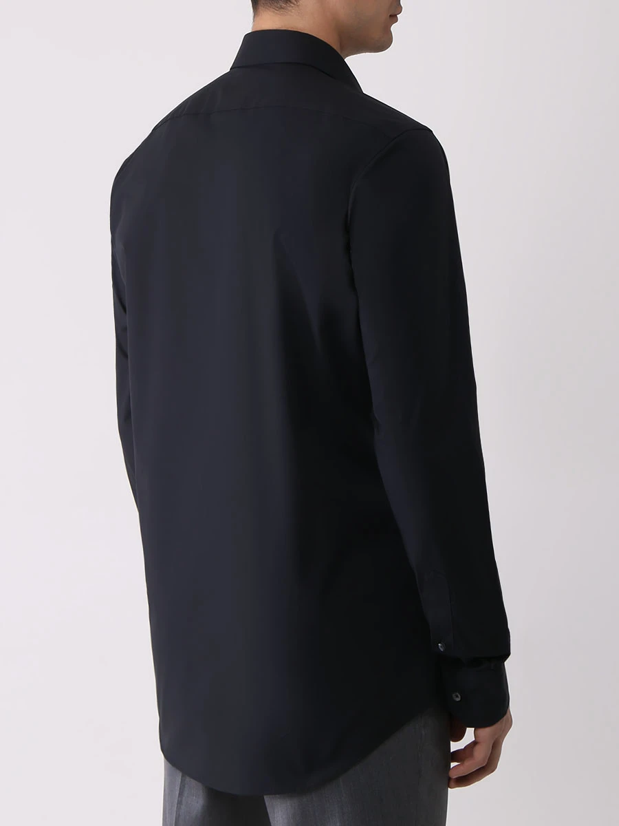Рубашка Regular Fit хлопковая BOSS 50473265/001, размер 52, цвет черный 50473265/001 - фото 3