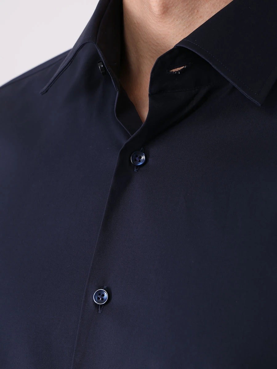 Рубашка Regular Fit хлопковая BOSS 50473265/404, размер 48, цвет синий 50473265/404 - фото 5