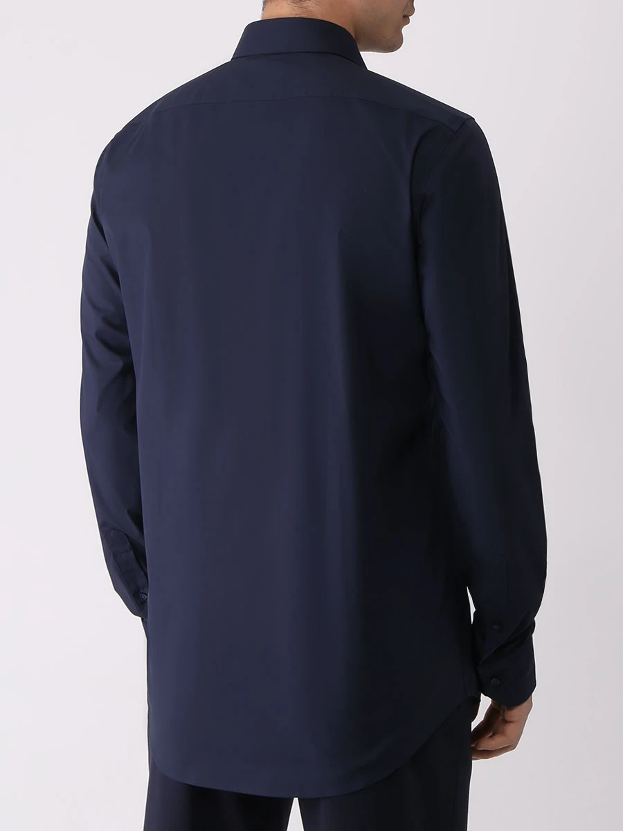 Рубашка Regular Fit хлопковая BOSS 50473265/404, размер 48, цвет синий 50473265/404 - фото 3