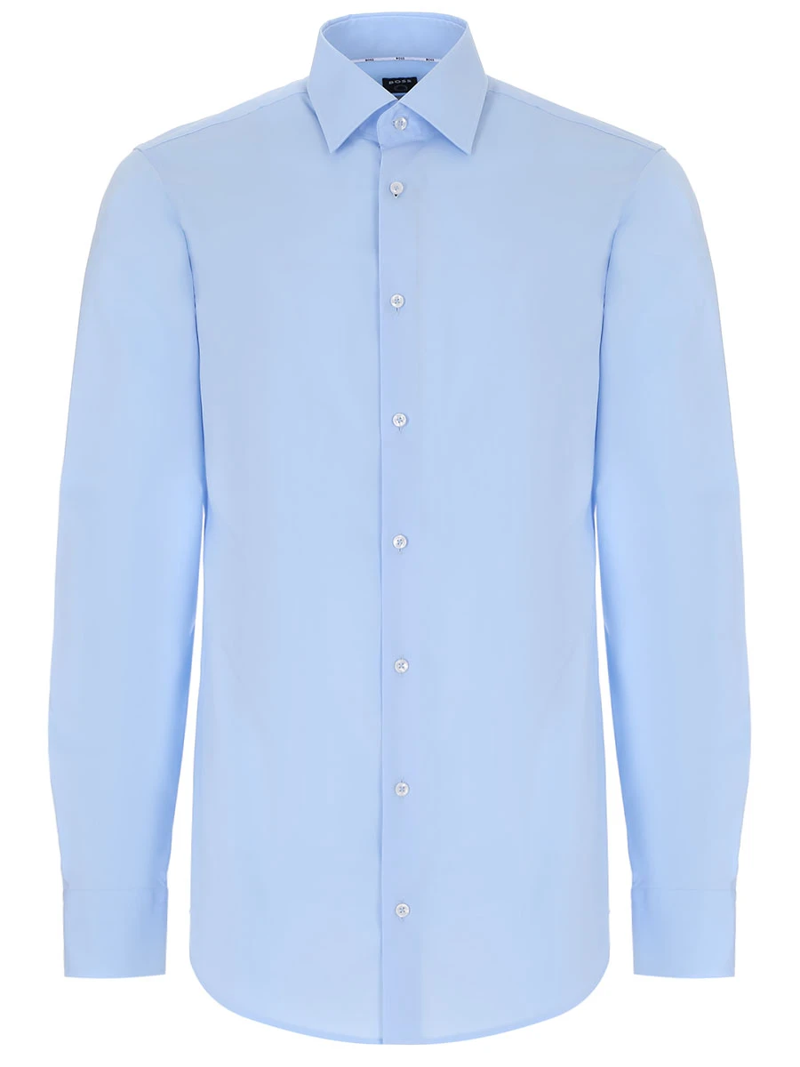 Рубашка Regular Fit хлопковая BOSS 50473265/452, размер 48, цвет голубой 50473265/452 - фото 1
