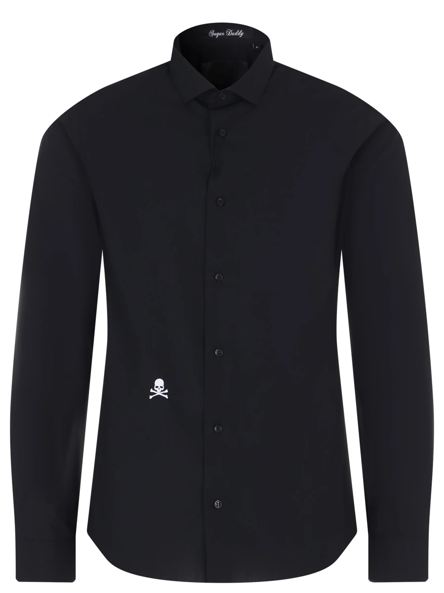 

Рубашка Slim Fit хлопковая, Черный, MRP1803/02