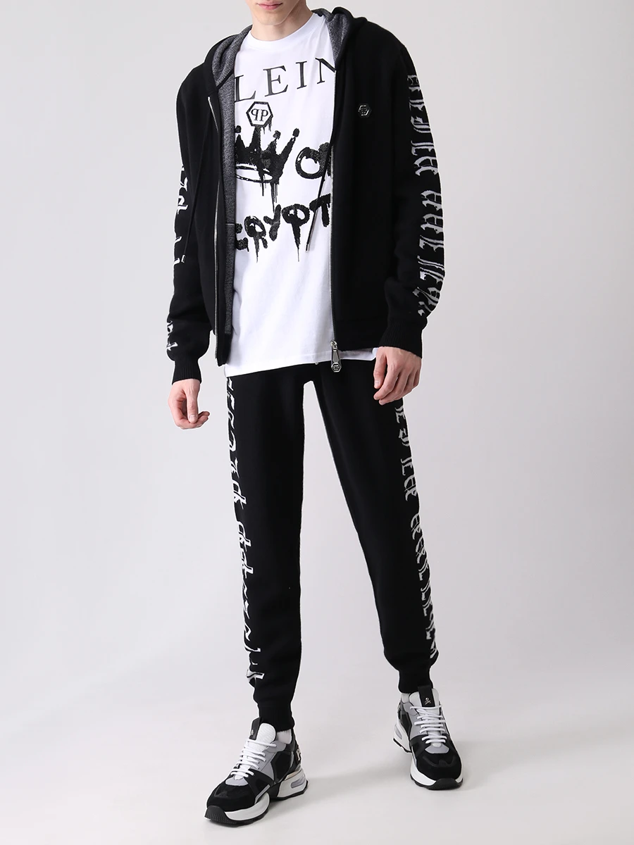Футболка хлопковая с принтом PHILIPP PLEIN MTK5647/0102 Белый  Фото 2