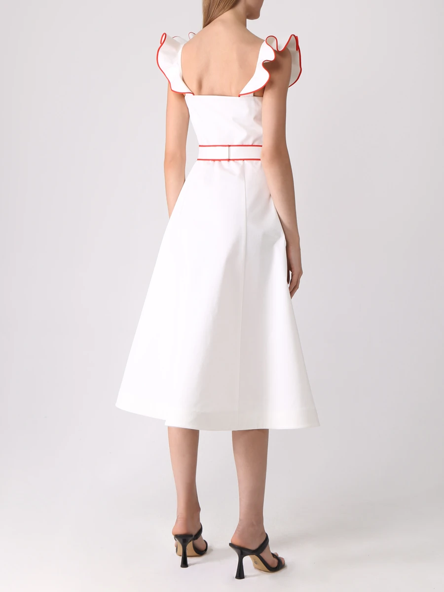 Платье хлопковое VIKA GAZINSKAYA SS17-13145 Белый  Фото 3