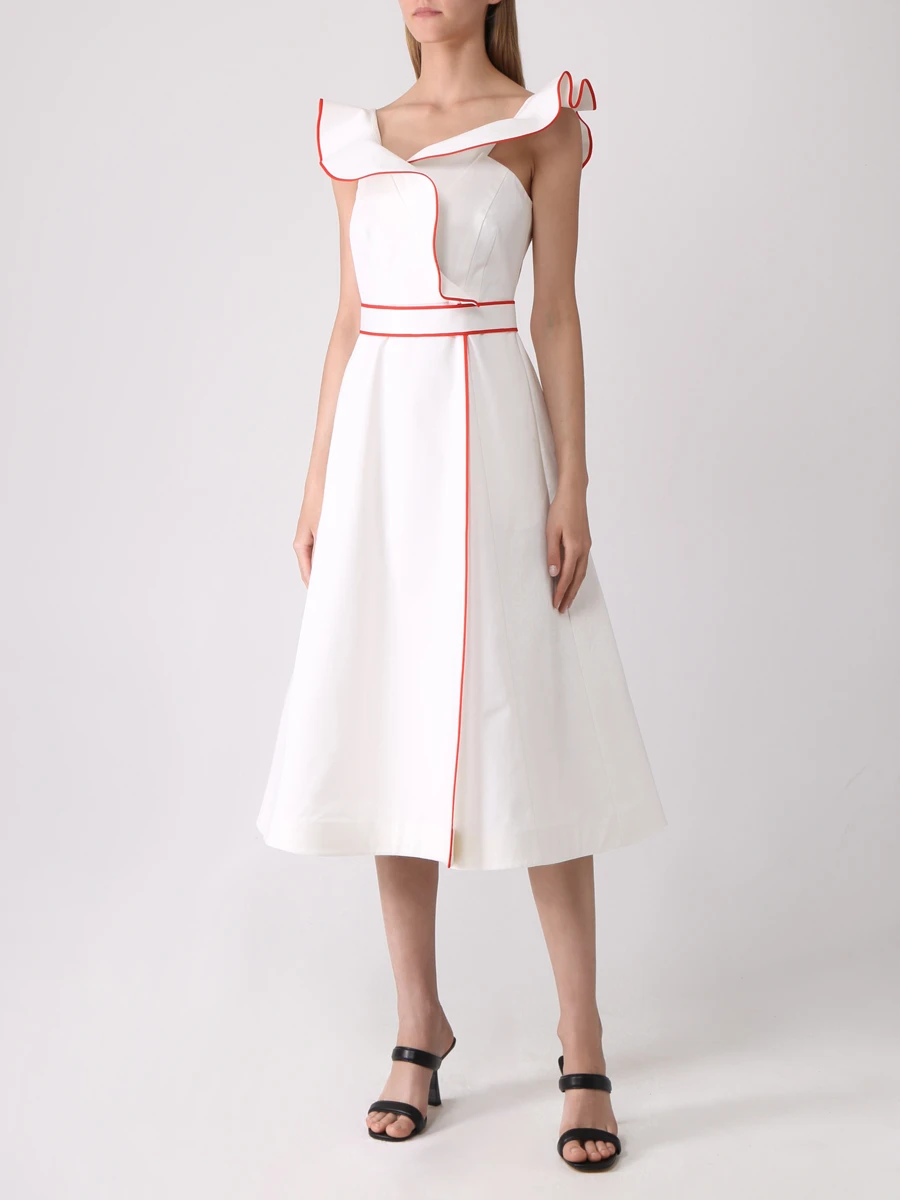 Платье хлопковое VIKA GAZINSKAYA SS17-13145 Белый  Фото 4