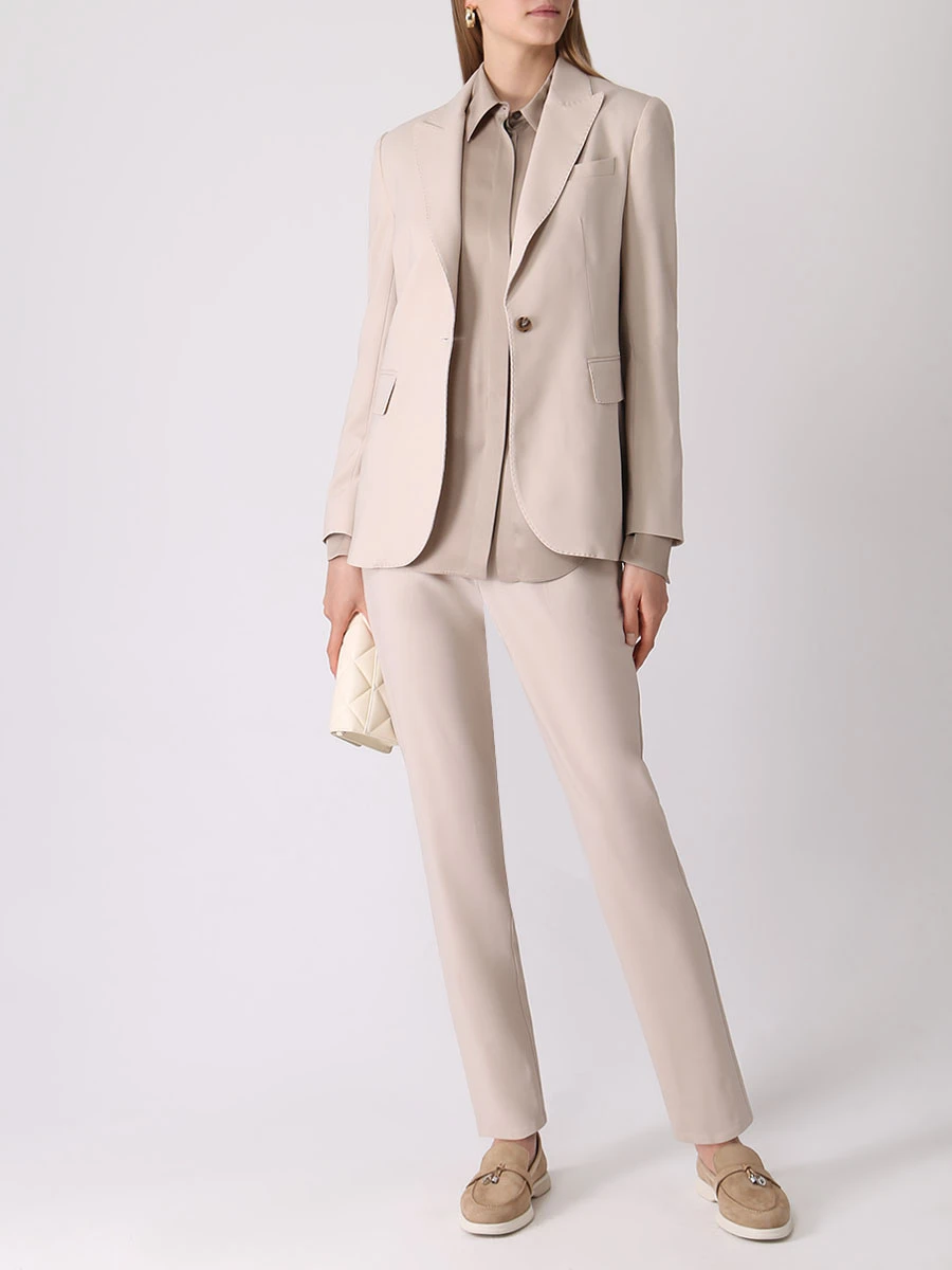 

Блуза однотонная, Бежевый, A2212CA01A/3612