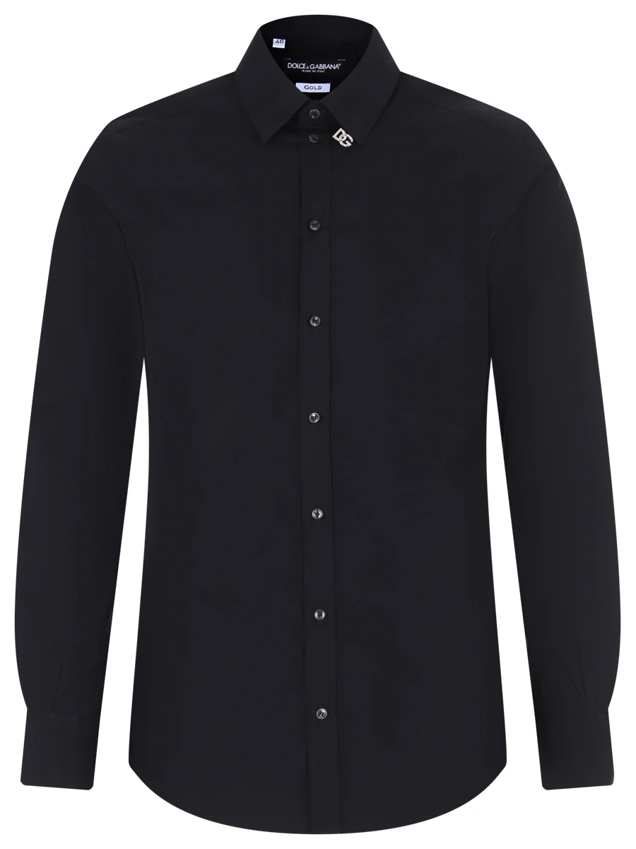 

Рубашка Slim Fit хлопковая, Черный, G5EJ0T GF114 N000