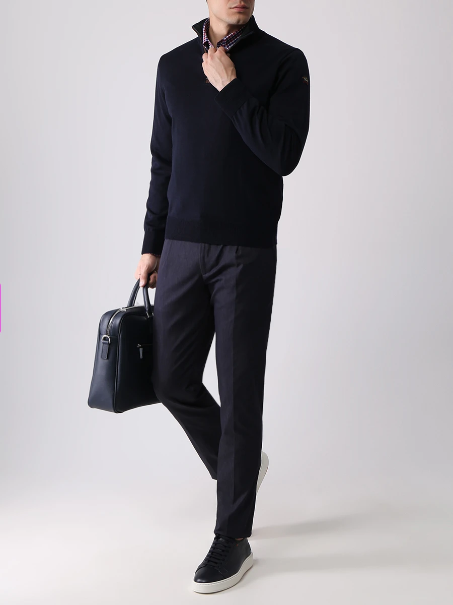 Рубашка Regular Fit в клетку PAUL & SHARK 12313188/002 Клетка  Фото 2