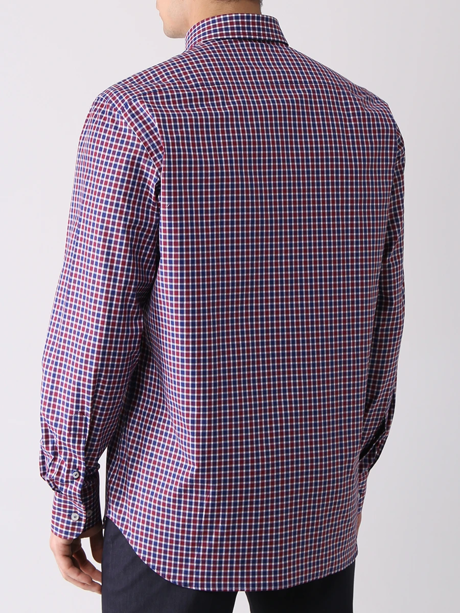 Рубашка Regular Fit в клетку PAUL & SHARK 12313188/002 Клетка  Фото 3