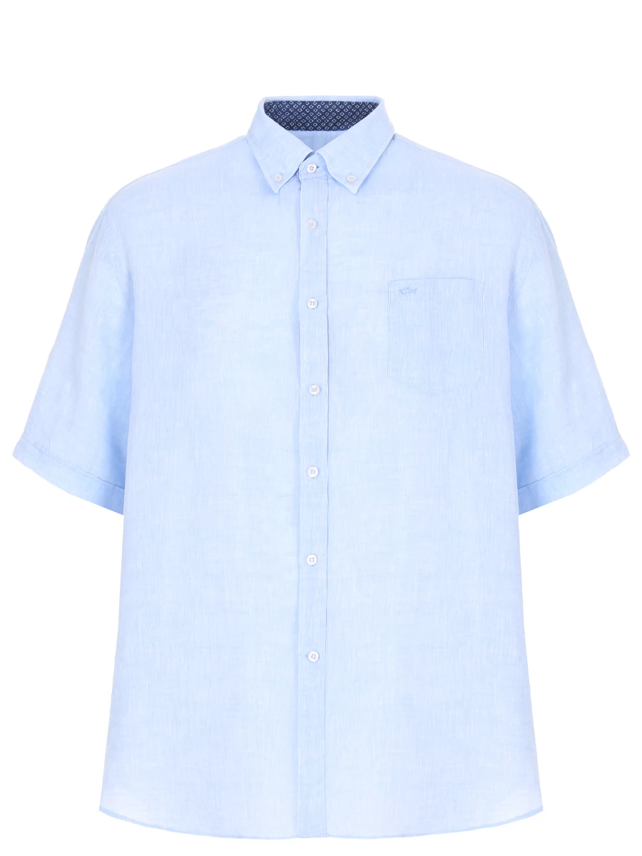 Рубашка льняная PAUL & SHARK 22413169/105, размер 62, цвет голубой 22413169/105 - фото 1