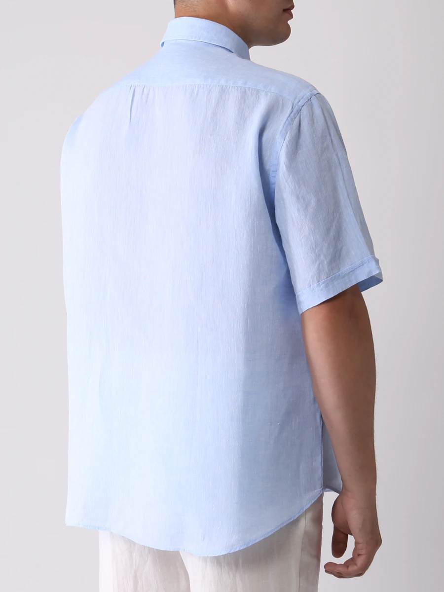 Рубашка льняная PAUL & SHARK 22413169/105, размер 62, цвет голубой 22413169/105 - фото 3
