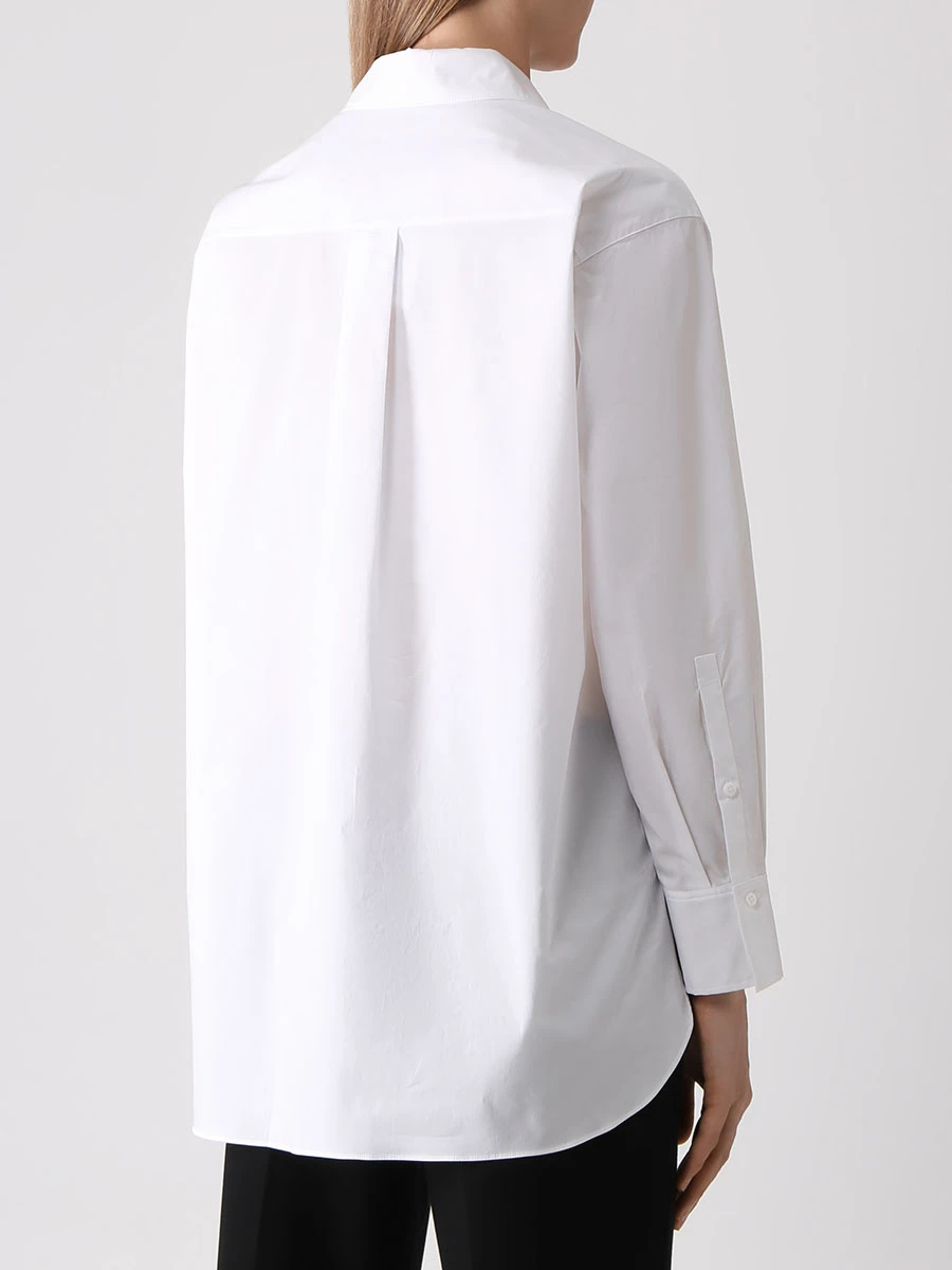 Рубашка хлопковая DOROTHEE SCHUMACHER 048201 100, размер 46, цвет белый - фото 3