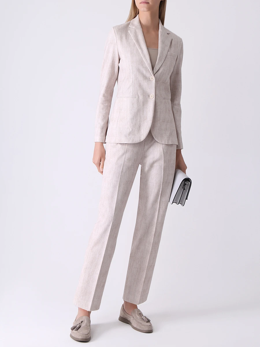 

Пиджак хлопковый, Бежевый, FD2272 001TO