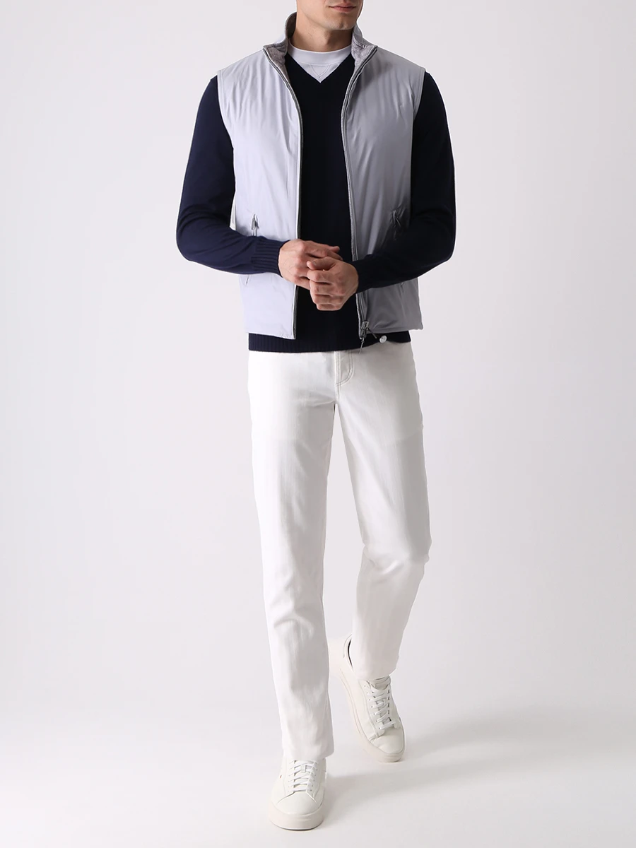 Пуловер кашемировый FIORONI CASHMERE MK00DSOB1 D7 Синий  Фото 2