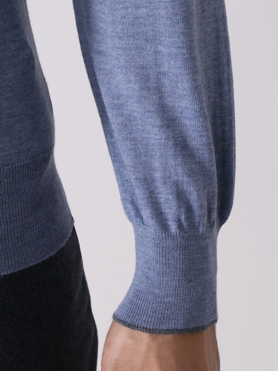 Водолазка шерстяная FIORONI CASHMERE MK00TOD3 T13 Голубой  Фото 5