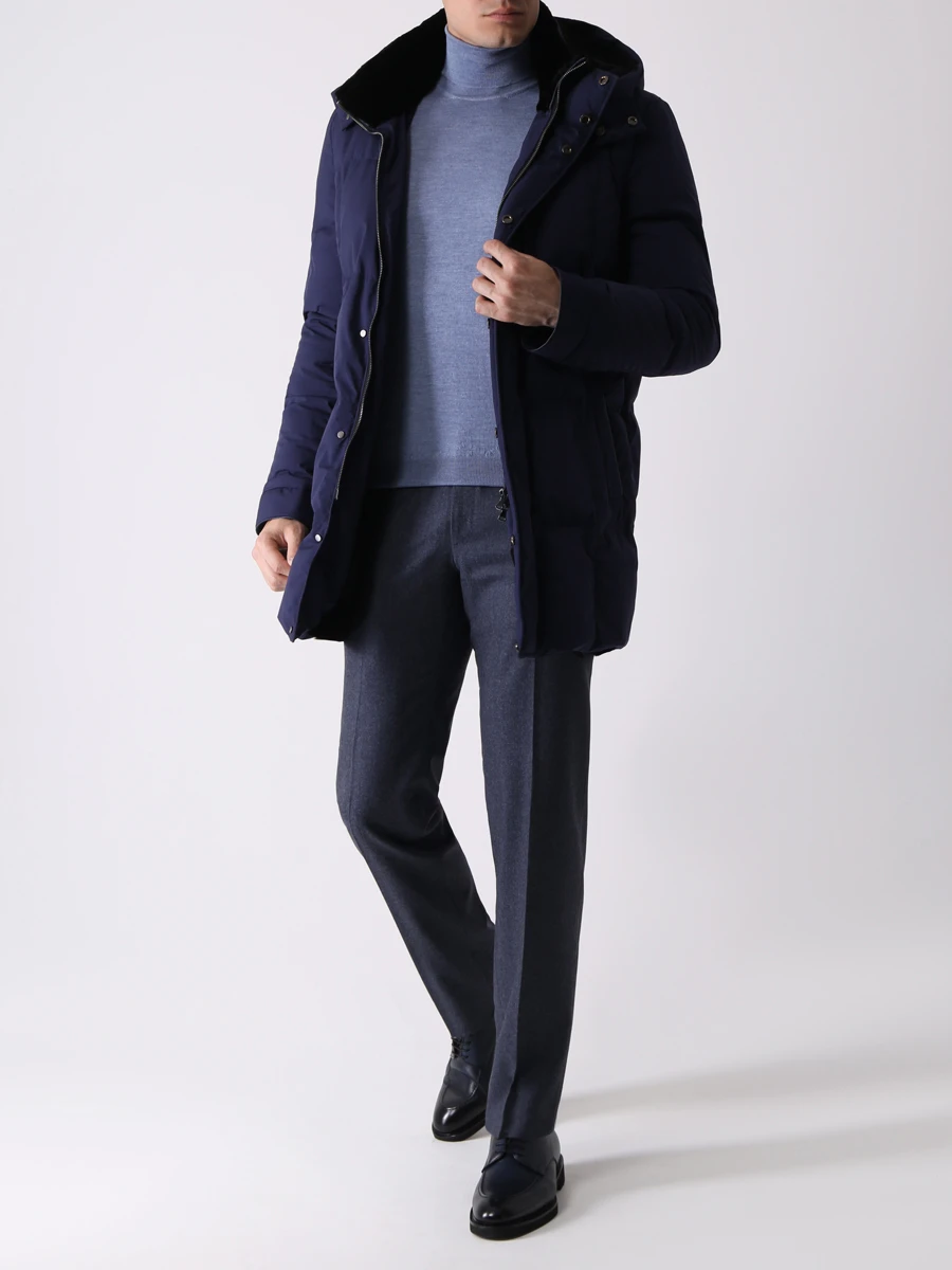 Водолазка шерстяная FIORONI CASHMERE MK00TOD3 T13 Голубой  Фото 2