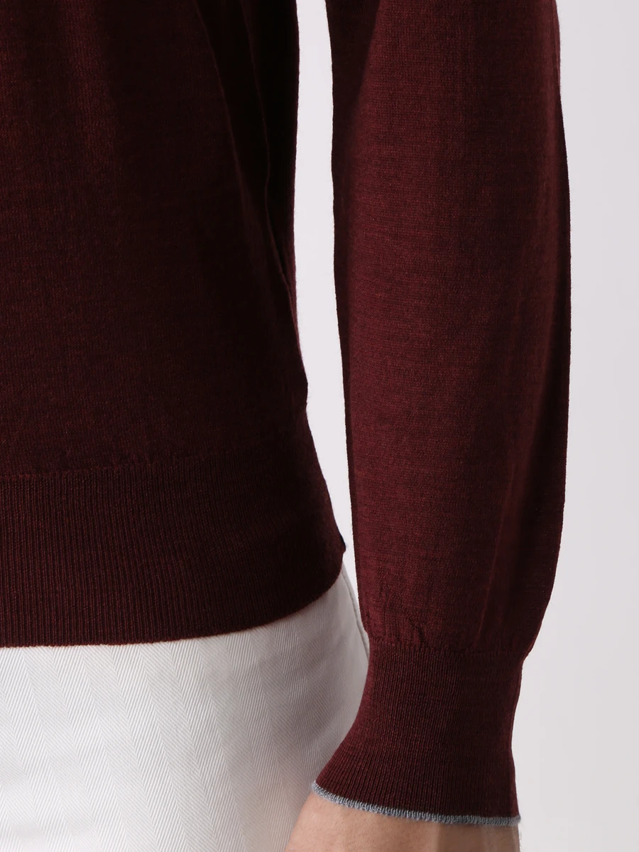 Водолазка шерстяная FIORONI CASHMERE MK00TOD3 T9 Бордовый  Фото 5