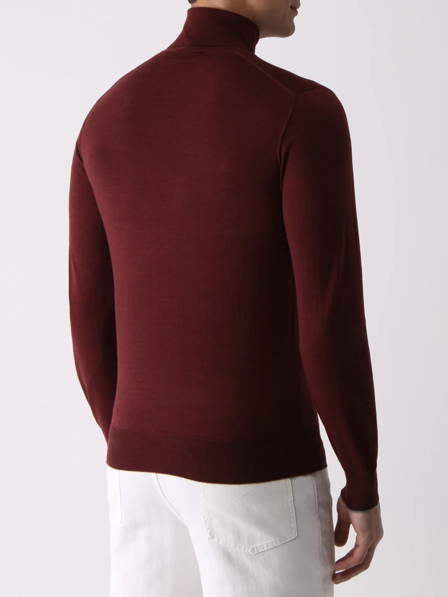 Водолазка шерстяная FIORONI CASHMERE MK00TOD3 T9 Бордовый  Фото 3