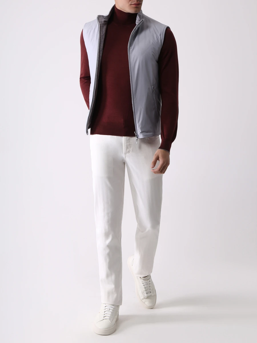 Водолазка шерстяная FIORONI CASHMERE MK00TOD3 T9 Бордовый  Фото 2