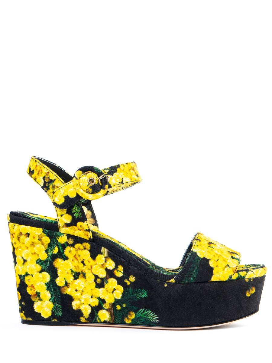 Босоножки с принтом DOLCE & GABBANA