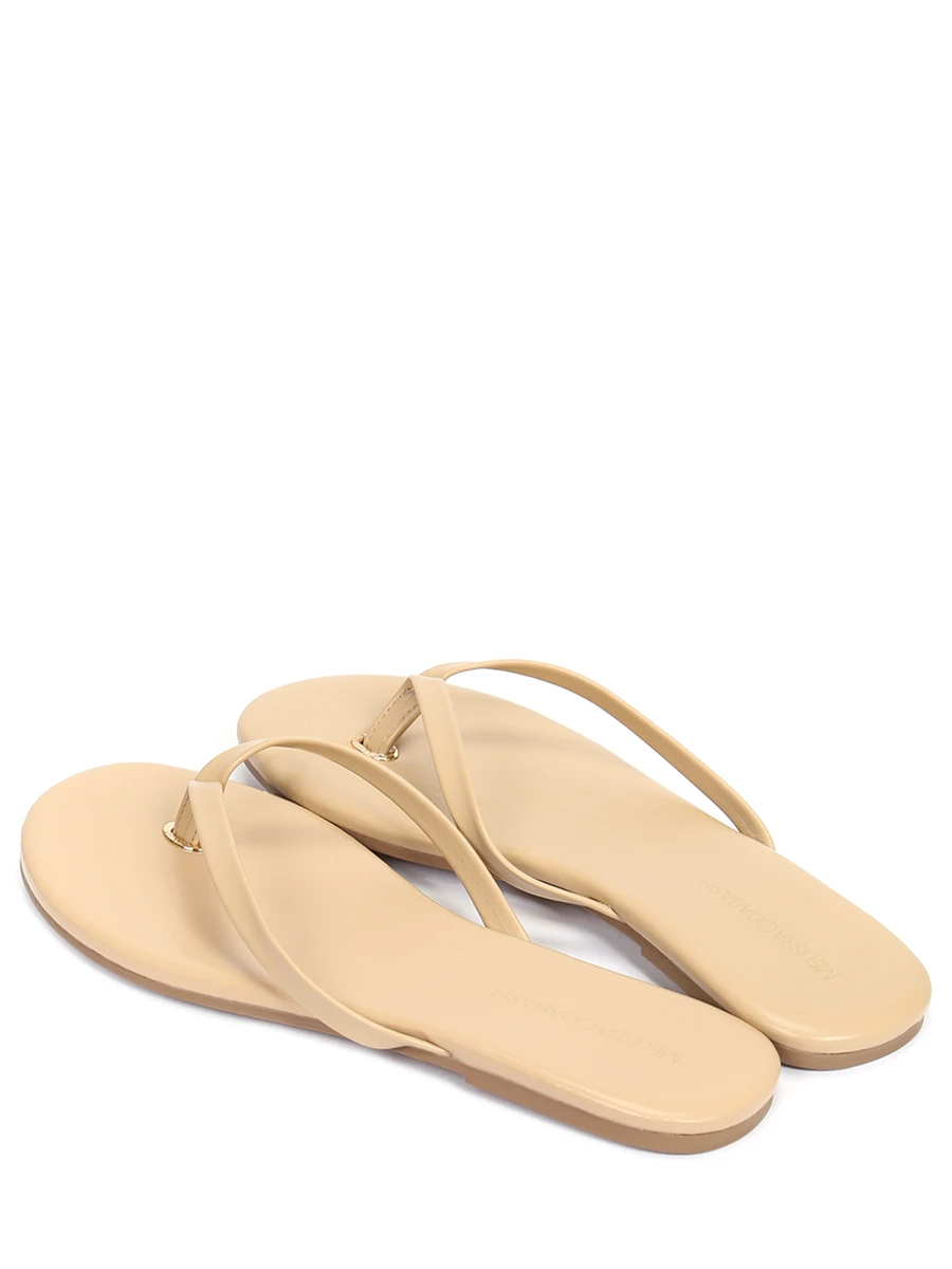 Шлепанцы кожаные MELISSA ODABASH Sandals CR, размер 38, цвет бежевый - фото 4