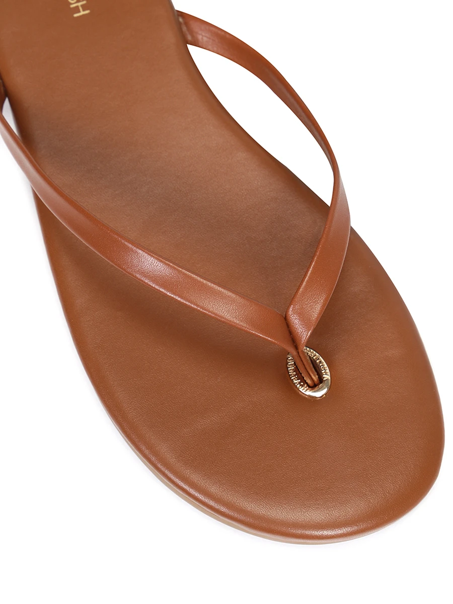 Шлепанцы кожаные MELISSA ODABASH Sandals CR, размер 39, цвет коричневый - фото 5