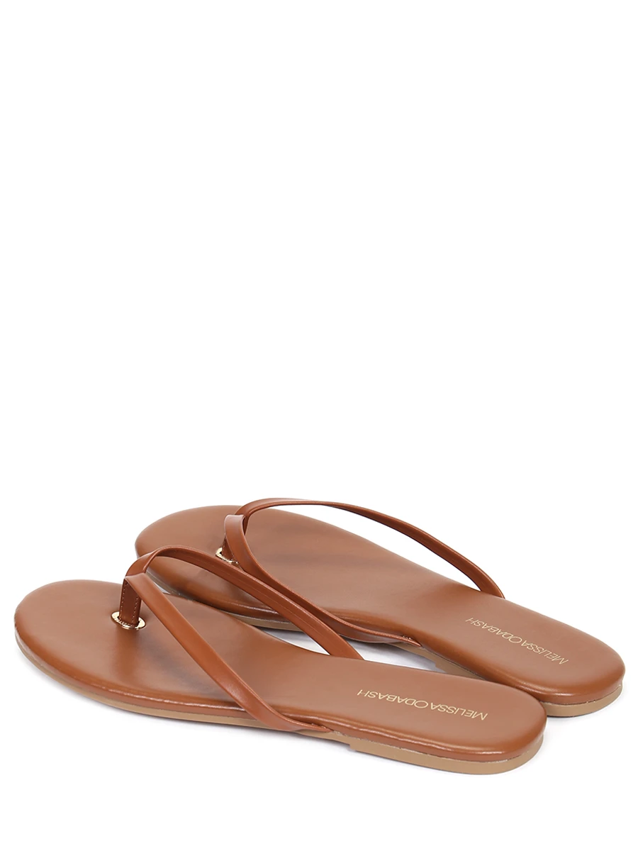 Шлепанцы кожаные MELISSA ODABASH Sandals CR, размер 39, цвет коричневый - фото 4
