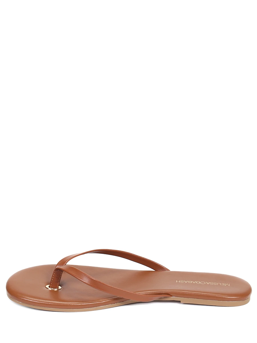 Шлепанцы кожаные MELISSA ODABASH Sandals CR, размер 39, цвет коричневый - фото 3