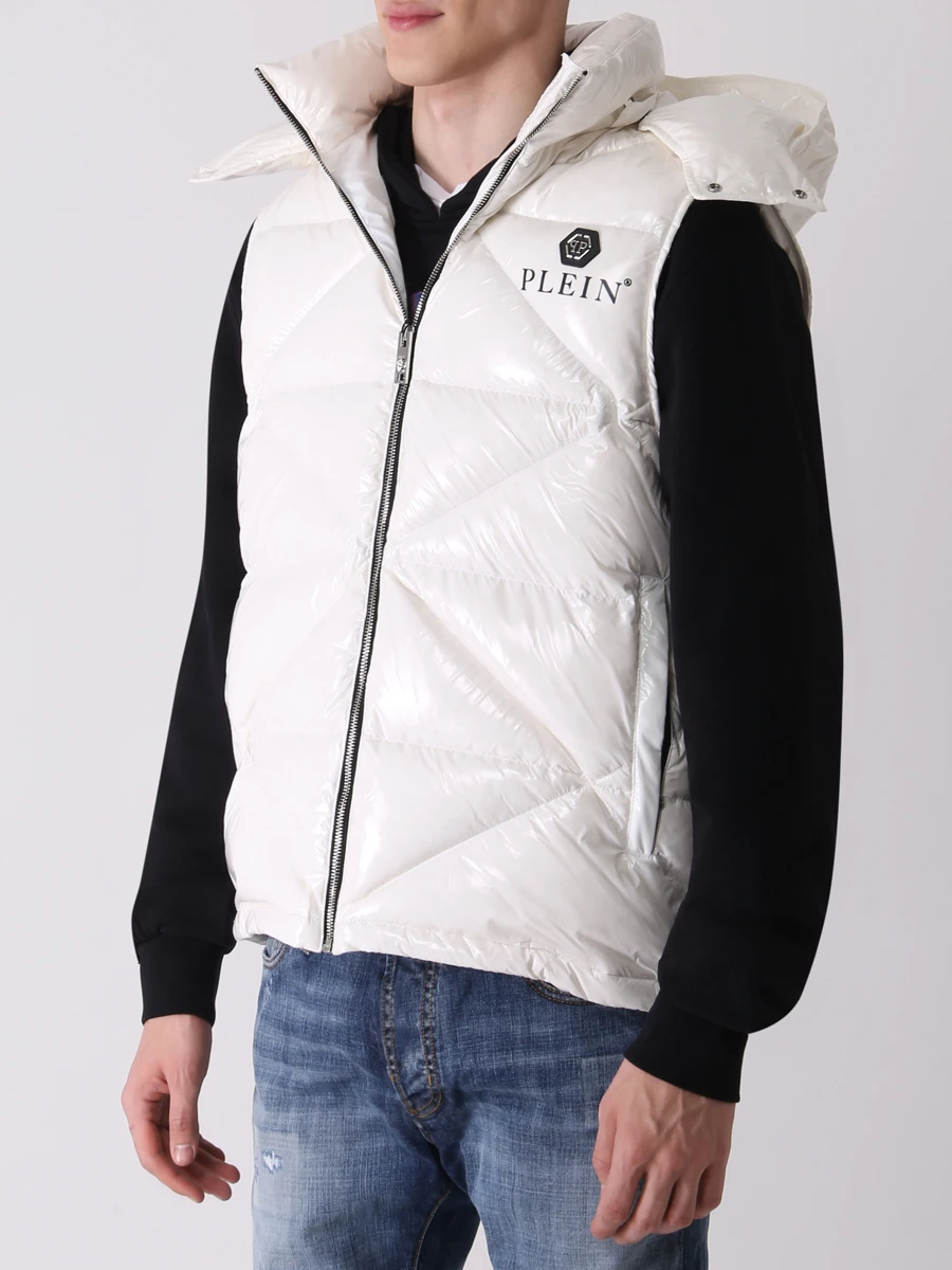 Жилет стеганый PHILIPP PLEIN MRB2027/01 Белый  Фото 4