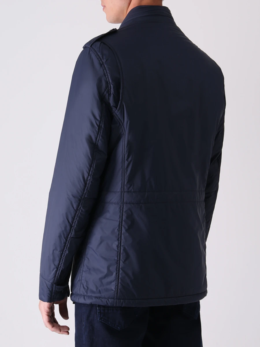 Куртка однотонная MANZONI 24 22PU356-NY6 Синий  Фото 3