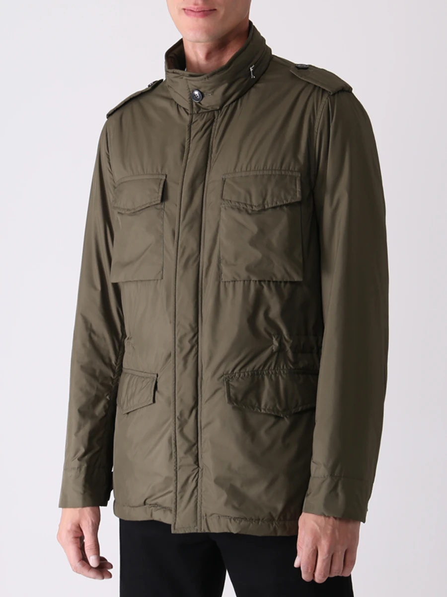 Куртка однотонная MANZONI 24 22PU356-NY6 Зеленый  Фото 4