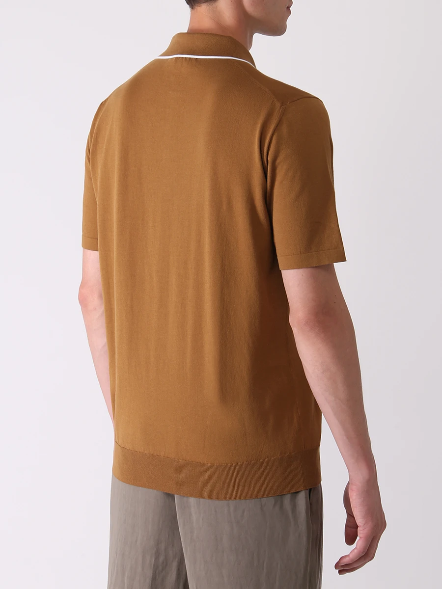 

Поло хлопковое, Коричневый, KW122F296 AK2122 M11