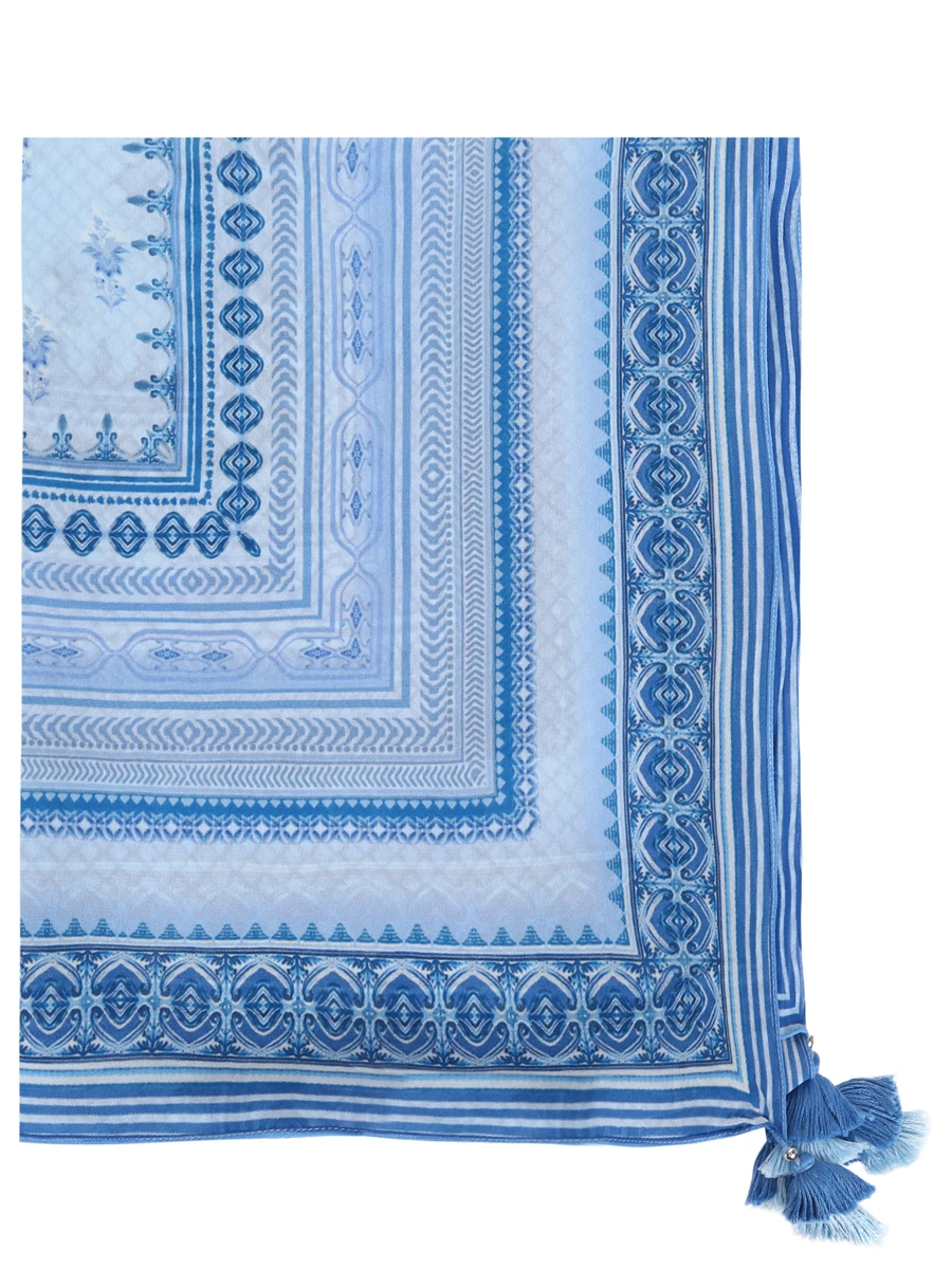 Платок с принтом ANITA DONGRE S21PM87D, размер Один размер, цвет синий - фото 1