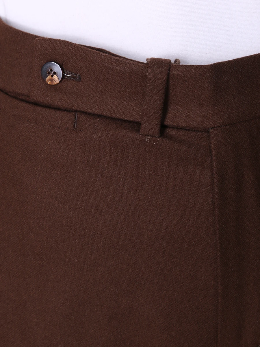 Брюки шерстяные STILE LATINO PSB5 UW22103 M28 Коричневый  Фото 5