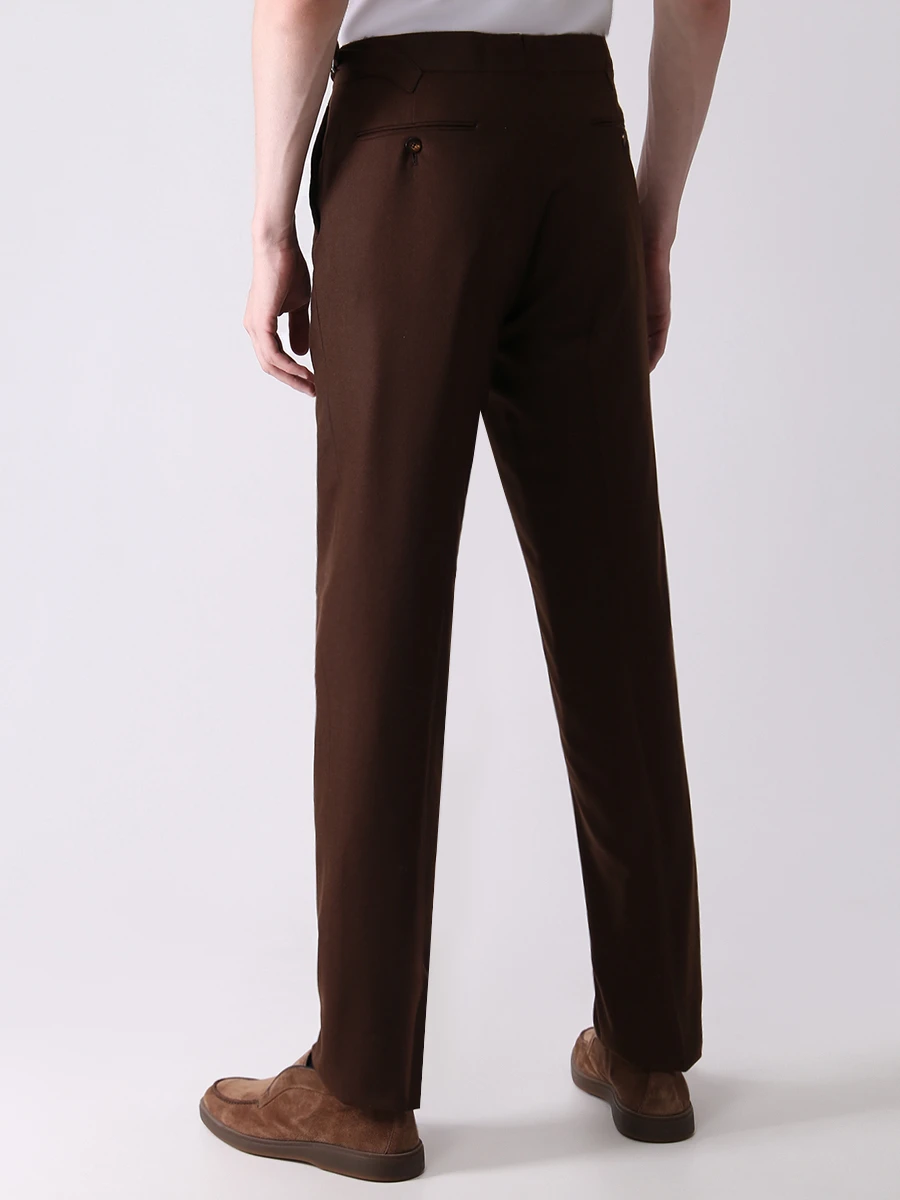Брюки шерстяные STILE LATINO PSB5 UW22103 M28 Коричневый  Фото 3