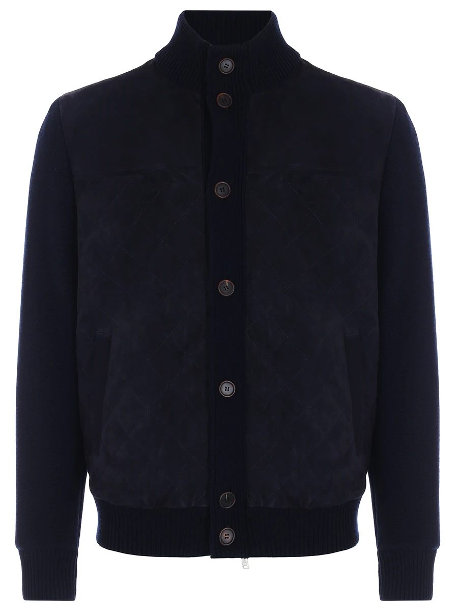 Бомбер комбинированный FIORONI CASHMERE MTP21001E2 0003 TP9.6 Синий 