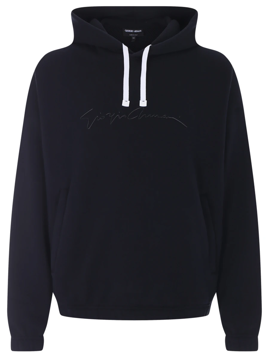 

Худи хлопковое, Синий, 3LSM6G SJL6Z UBUV Темно-