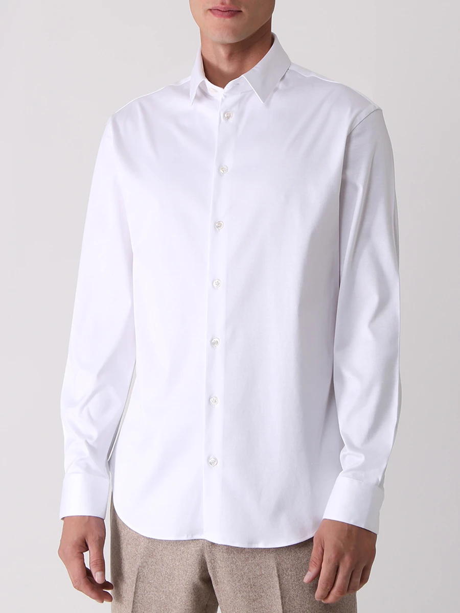 Рубашка Slim Fit хлопковая GIORGIO ARMANI 8WGCCZ97 JZ070 U0BN, размер 56 - фото 4