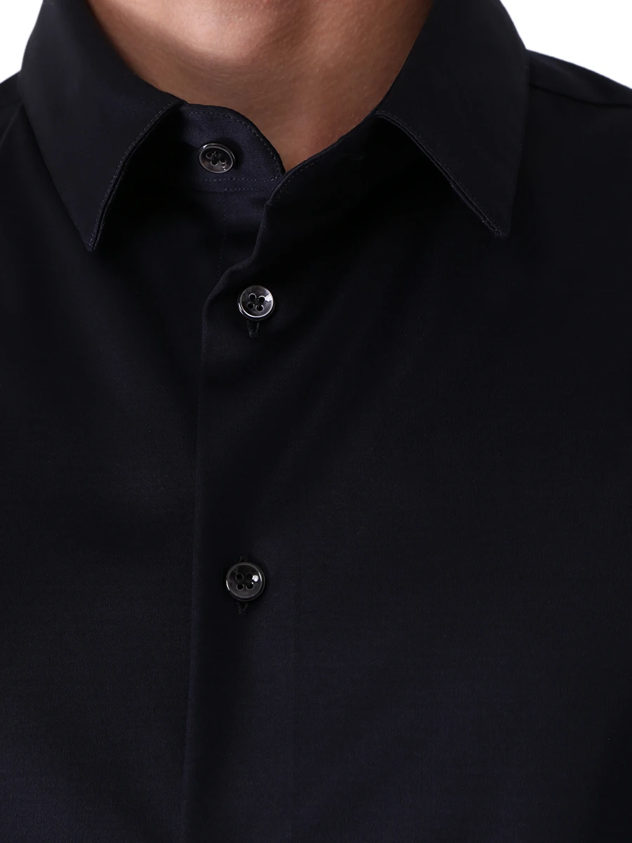 Рубашка Slim Fit хлопковая GIORGIO ARMANI 8WGCCZ97 JZ070 UA5N Синий  Фото 5