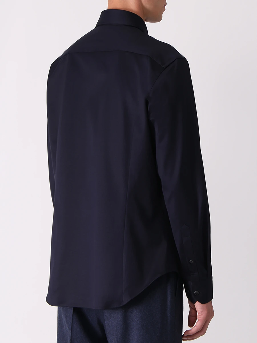 Рубашка Slim Fit хлопковая GIORGIO ARMANI 8WGCCZ97 JZ070 UA5N Синий  Фото 3