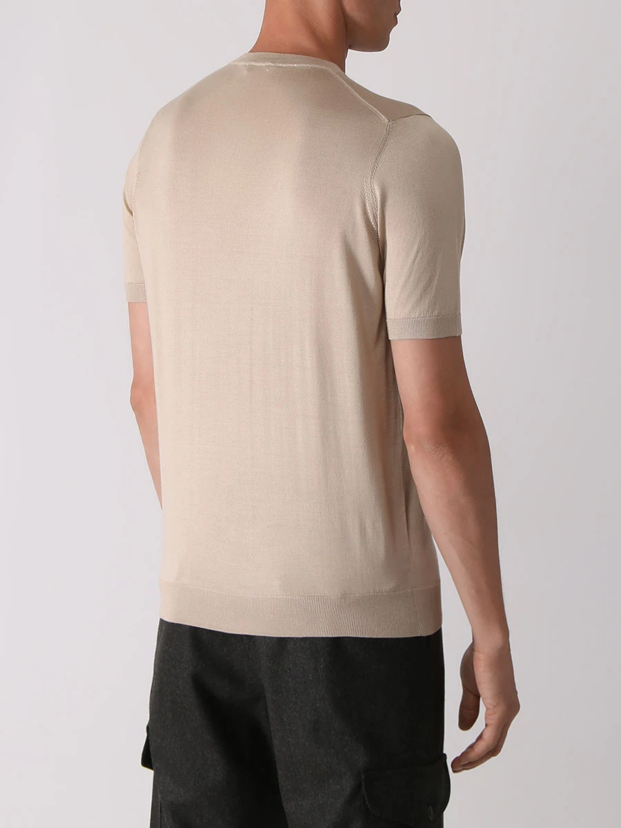 Футболка шелковая COLOMBO MA03184 / - / 4-120SE / 80000 Бежевый  Фото 3