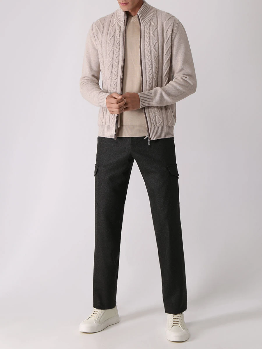 Футболка шелковая COLOMBO MA03184 / - / 4-120SE / 80000 Бежевый  Фото 2