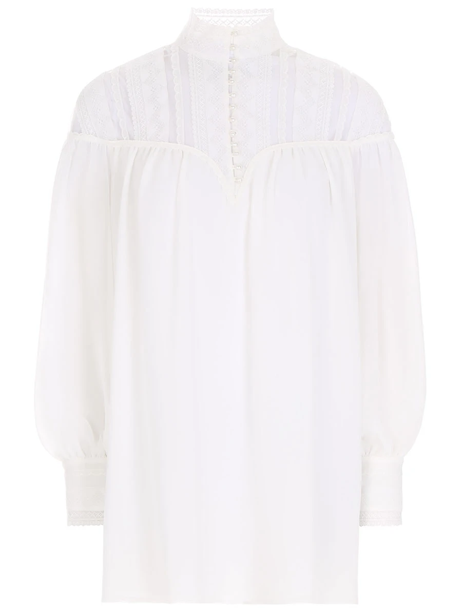 Блуза с кружевом SHATU SH1223_238, размер 40, цвет белый - фото 1