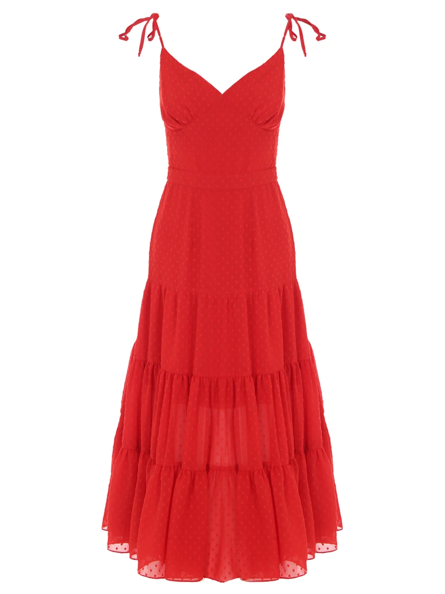 

Платье из вискозы, Красный, L16-23/8-060-4319